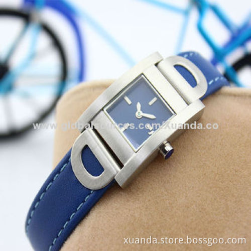 Japan quartz movement stainless steel watch with fashion design for woman style